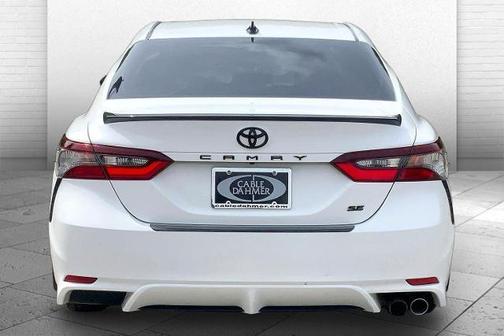 Super White 2021 Toyota Camry SE Nightshade