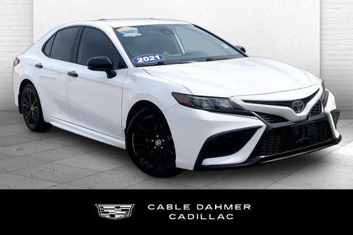 Super White 2021 Toyota Camry SE Nightshade