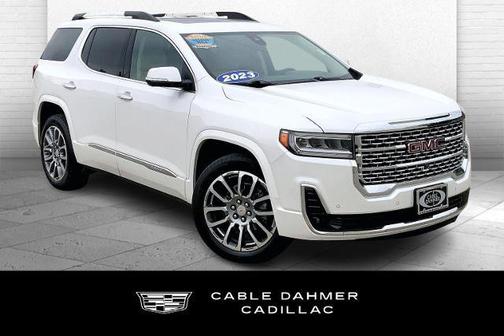 White Frost Tri-Coat 2023 GMC Acadia Denali