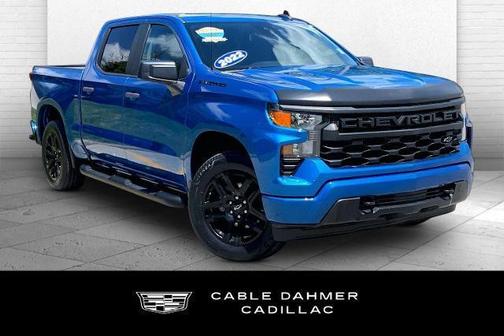 Glacier Blue Metallic 2022 Chevrolet Silverado 1500 Custom