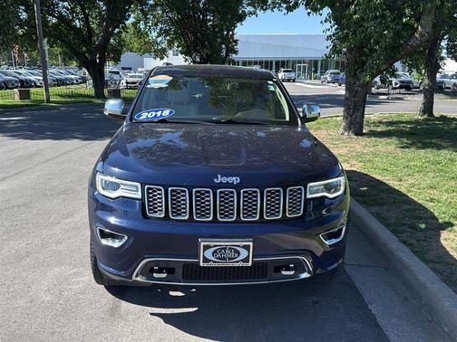 True Blue Pearlcoat 2018 Jeep Grand Cherokee Overland