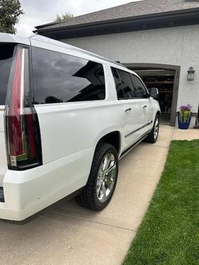 Crystal White Tri-Coat 2017 Cadillac Escalade ESV Platinum