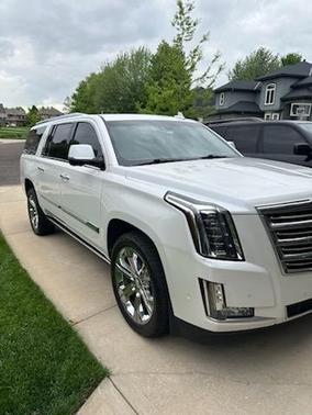 Crystal White Tri-Coat 2017 Cadillac Escalade ESV Platinum