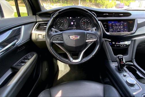 Crystal White Tri-Coat 2023 Cadillac XT6 Sport AWD