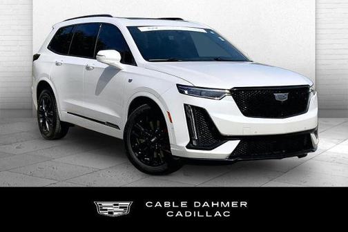 Crystal White Tri-Coat 2023 Cadillac XT6 Sport AWD