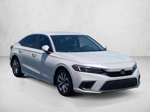 Platinum White Pearl 2023 Honda Civic LX