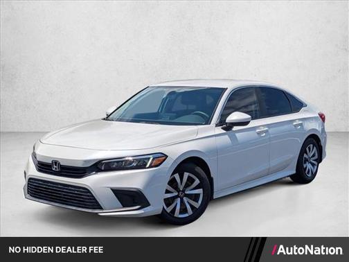 Platinum White Pearl 2023 Honda Civic LX