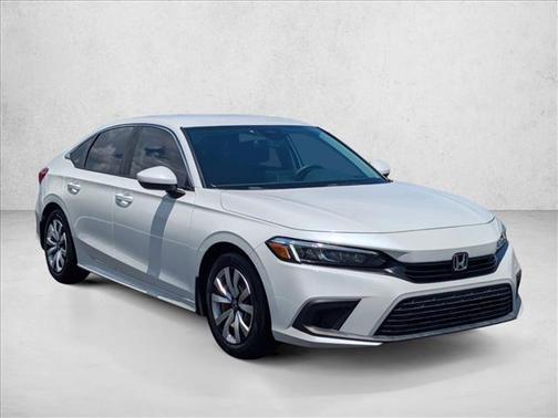 Platinum White Pearl 2023 Honda Civic LX