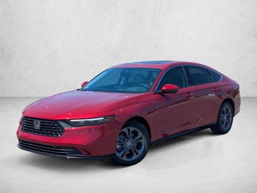 Radiant Red Metallic 2026 Honda Accord Hybrid EX-L
