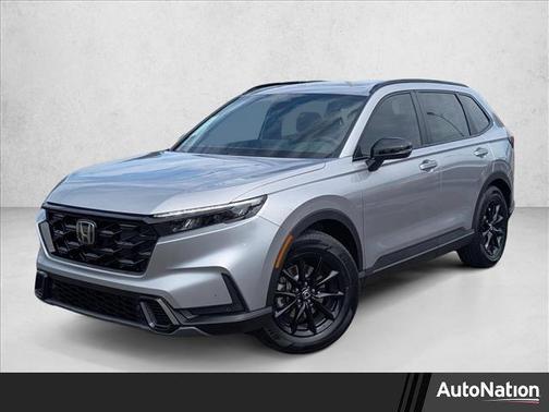 Solar Silver Metallic 2026 Honda CR-V Hybrid Sport-L FWD