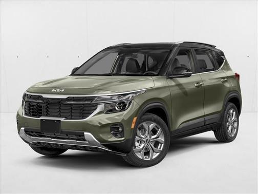 Valais Green/Black Roof 2024 Kia Seltos S