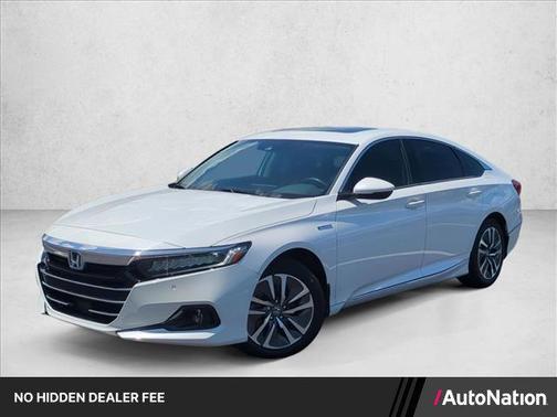 Platinum White Pearl 2022 Honda Accord Hybrid EX-L