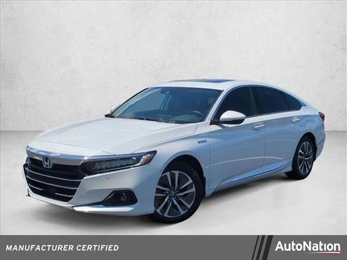 Platinum White Pearl 2022 Honda Accord Hybrid EX-L