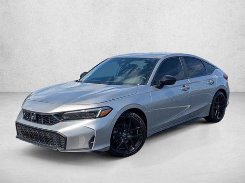 Solar Silver Metallic 2025 Honda Civic Sport