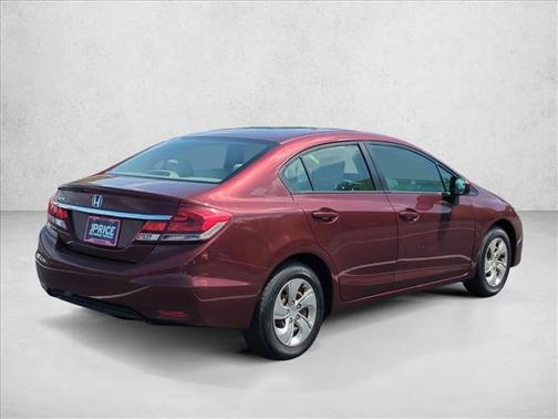 Maroon 2015 Honda Civic LX