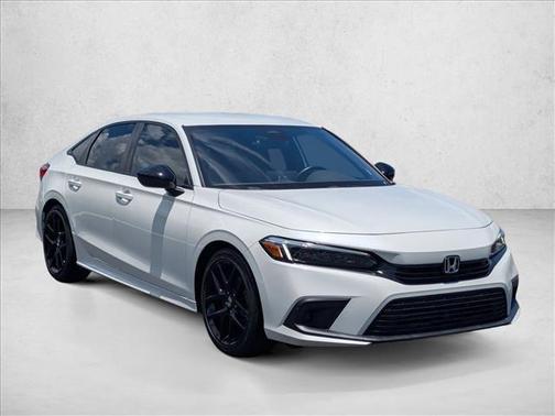 Platinum White Pearl 2024 Honda Civic Sport