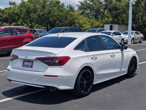 Platinum White Pearl 2024 Honda Civic Sport