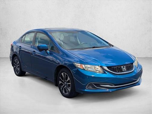 Blue 2015 Honda Civic EX