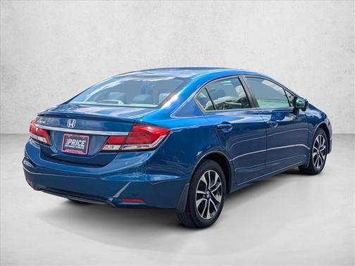 Blue 2015 Honda Civic EX