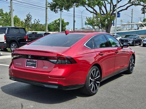 Radiant Red Metallic 2026 Honda Accord Hybrid Touring