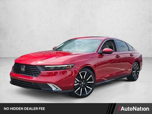 Radiant Red Metallic 2026 Honda Accord Hybrid Touring