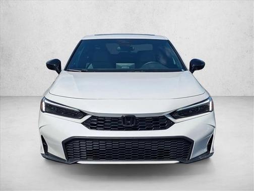 Platinum White Pearl 2025 Honda Civic Hybrid Sport