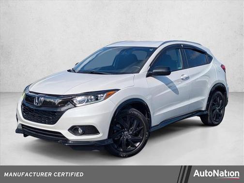 Platinum White Pearl 2021 Honda HR-V AWD Sport