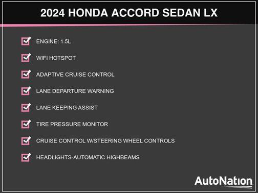 2024 Honda Accord LX 1.5T