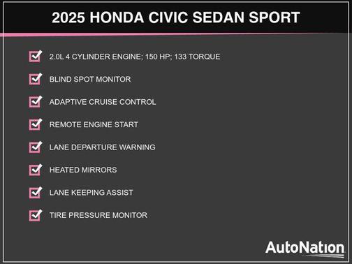 2025 Honda Civic Sport