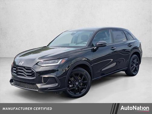 Crystal Black Pearl 2024 Honda HR-V 2WD Sport