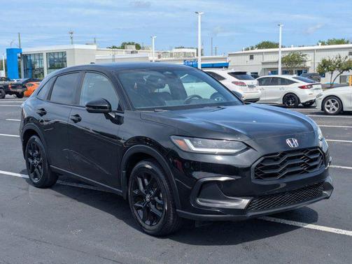 Crystal Black Pearl 2024 Honda HR-V 2WD Sport