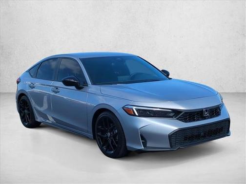 Solar Silver Metallic 2025 Honda Civic Sport