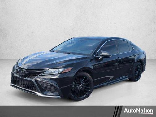 Midnight Black Metallic 2022 Toyota Camry XSE