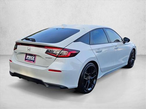 Platinum White Pearl 2025 Honda Civic Sport