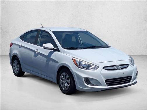 Chalk White 2017 Hyundai Accent SE
