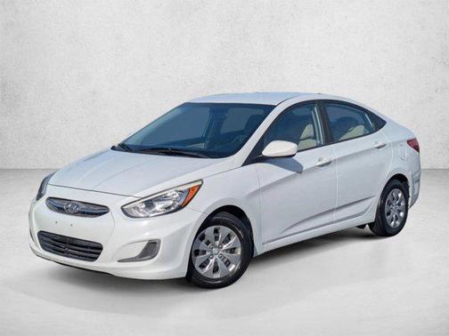 Chalk White 2017 Hyundai Accent SE