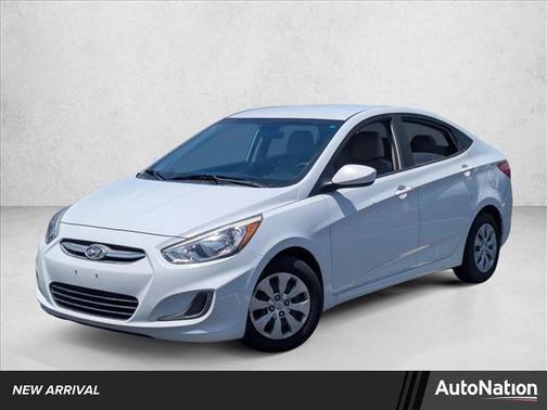 Chalk White 2017 Hyundai Accent SE