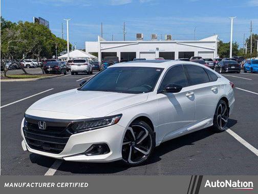 Platinum White Pearl 2022 Honda Accord Sport 2.0T