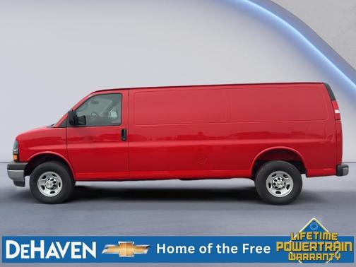 Red Hot 2026 Chevrolet Express 3500 3500 Extended Wheelbase, WT, RWD