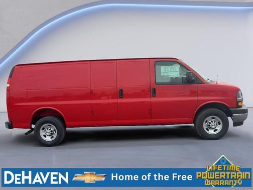 Red Hot 2026 Chevrolet Express 3500 3500 Extended Wheelbase, WT, RWD