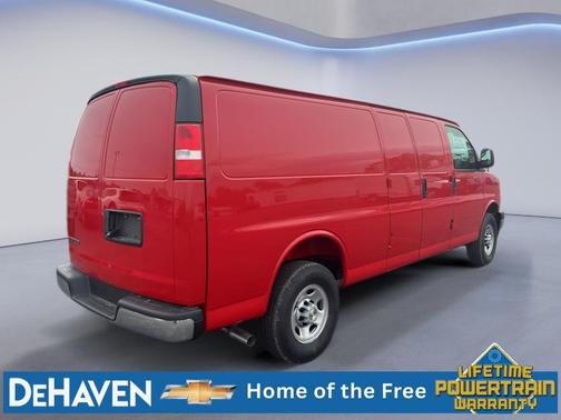 Red Hot 2026 Chevrolet Express 3500 3500 Extended Wheelbase, WT, RWD