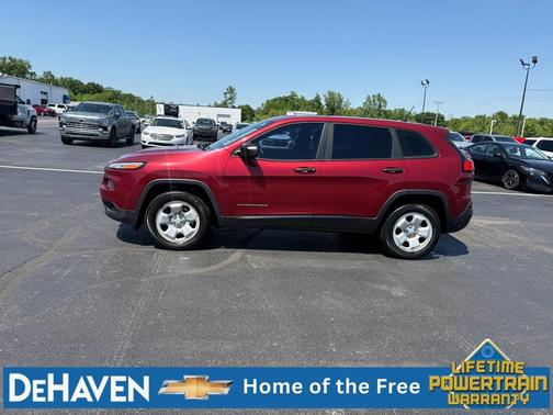 Deep Cherry Red Crystal Pearlcoat 2014 Jeep Cherokee Sport