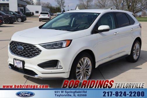 White 2024 Ford Edge Titanium