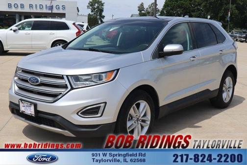 Silver 2017 Ford Edge SEL