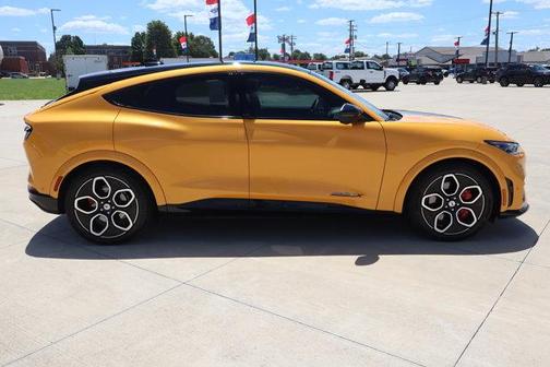 Yellow 2023 Ford Mustang Mach-E GT