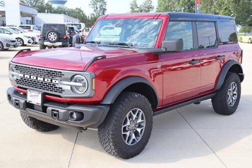 Red 2025 Ford Bronco Badlands