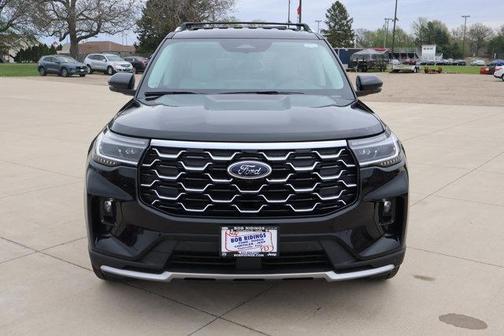 Agate Black Metallic 2026 Ford Explorer Platinum