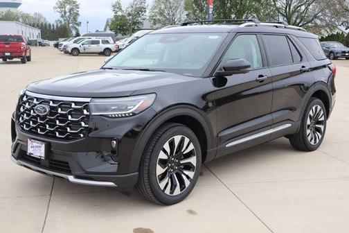 Agate Black Metallic 2026 Ford Explorer Platinum