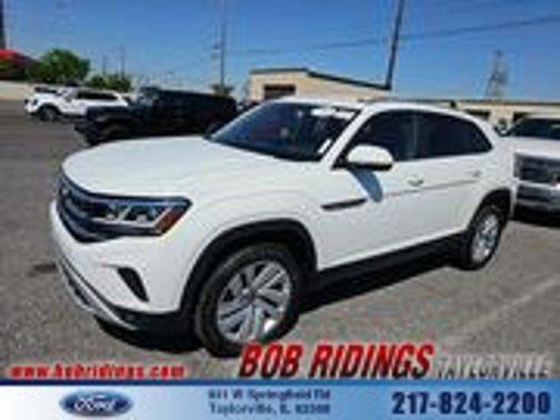Pure White 2023 Volkswagen Atlas Cross Sport 2.0T SE w/Technology