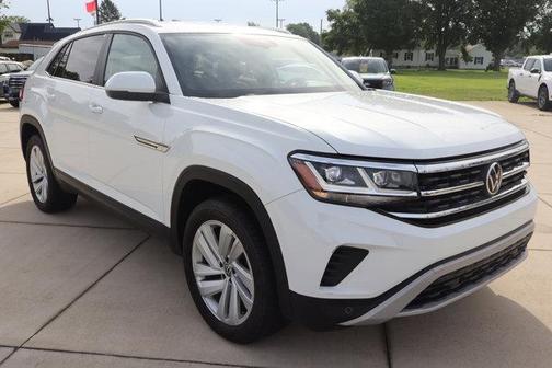 Pure White 2023 Volkswagen Atlas Cross Sport 2.0T SE w/Technology